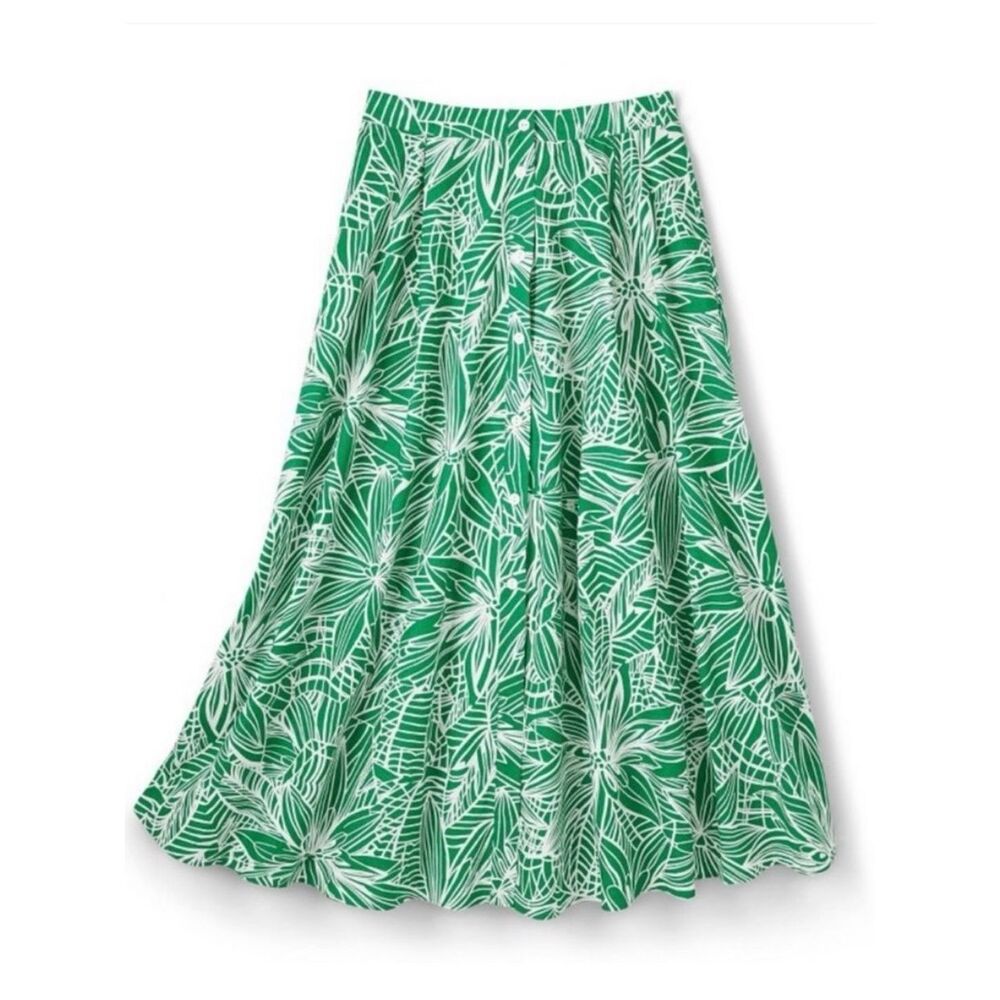 NEW Women’s M Tabitha Brown for Target Linear Floral Print Maxi Skirt